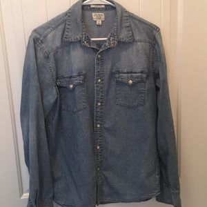 Lucky Brand - Western style denim shirt.